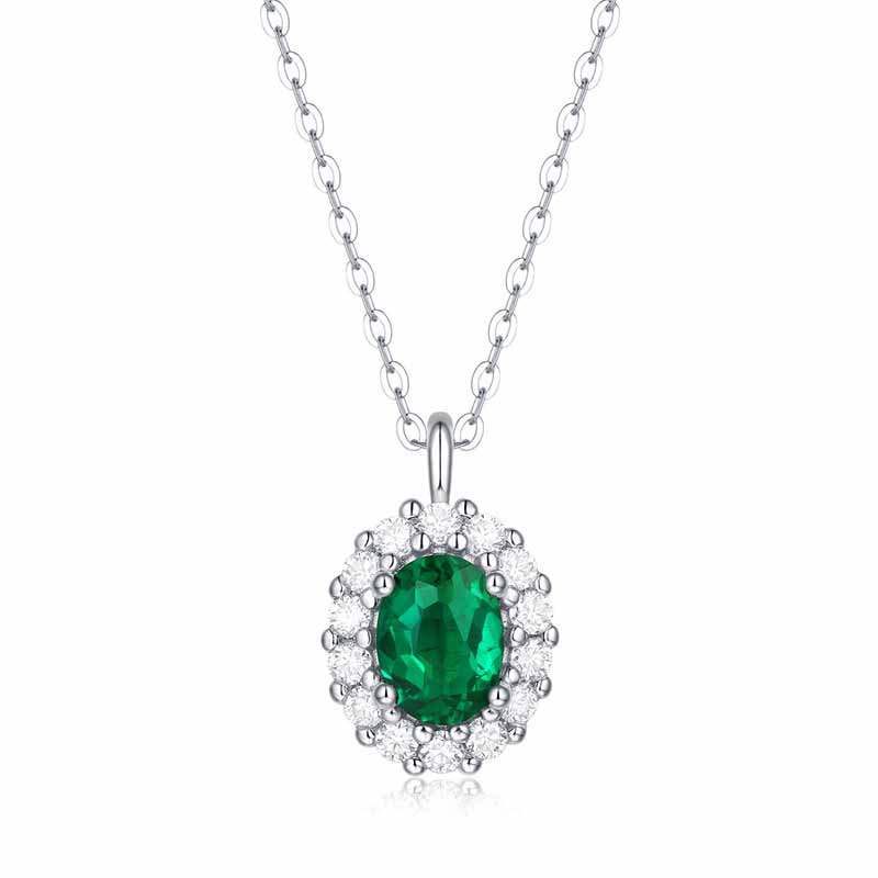 Stříbrný náhrdelník Emerald