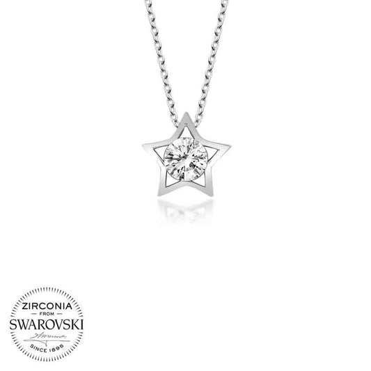 Stříbrný náhrdelník Star Swarovski