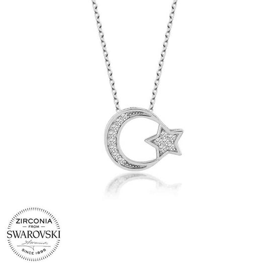 Stříbrný náhrdelník Swarovski